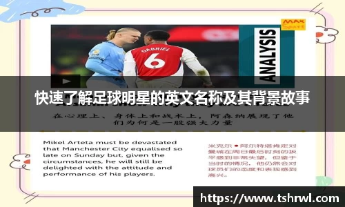 快速了解足球明星的英文名称及其背景故事
